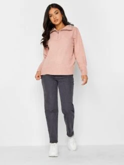 PixieGirl Petite Zip Funnel Neck Jumper -RIVE IS Clothing Shop VQL7B SQ3 0000000063 PINK MDo