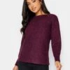 PixieGirl Petite Slash Neck Jumper -RIVE IS Clothing Shop VQL7H SQ1 0000000039 PURPLE MDf