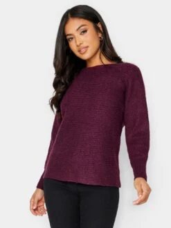 PixieGirl Petite Slash Neck Jumper