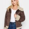 PixieGirl Petite Aviator Jacket - Brown -RIVE IS Clothing Shop VQL7N SQ1 0000000143 BROWN MDf