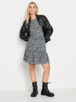 PixieGirl Petite Animal Tiered Dress -RIVE IS Clothing Shop VQL7U SQ3 0000000005 GREY MDo