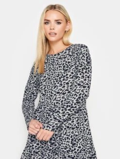 PixieGirl Petite Animal Tiered Dress -RIVE IS Clothing Shop VQL7U SQ4 0000000005 GREY MDd