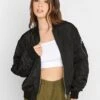 PixieGirl Petite Bomber Jacket - Black -RIVE IS Clothing Shop VQL84 SQ1 0000000004 BLACK MDf