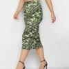 PixieGirl Petite Printed Midi Tube Skirt -RIVE IS Clothing Shop VQL86 SQ1 0000000047 GREEN MDf