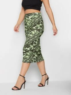 PixieGirl Petite Printed Midi Tube Skirt