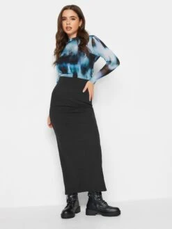 PixieGirl Petite Scuba Maxi Skirt 5 PixieGirl Petite Scuba Maxi Skirt -RIVE IS Clothing Shop VQL87 SQ3 0000000004 BLACK MDo