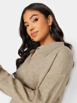 PixieGirl Petite Collared Jumper -RIVE IS Clothing Shop VQL8F SQ4 0000000143 BROWN MDd