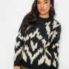 PixieGirl Petite Abstract Jacquard Jumper -RIVE IS Clothing Shop VQL8K SQ1 0000000004 BLACK MDf