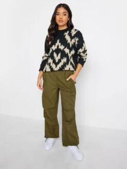 PixieGirl Petite Abstract Jacquard Jumper -RIVE IS Clothing Shop VQL8K SQ3 0000000004 BLACK MDo