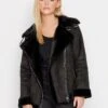 PixieGirl Petite Aviator Jacket - Black -RIVE IS Clothing Shop VQL8P SQ1 0000000004 BLACK MDf
