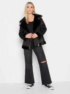 PixieGirl Petite Aviator Jacket - Black -RIVE IS Clothing Shop VQL8P SQ3 0000000004 BLACK MDo