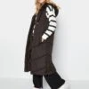 PixieGirl Petite Chevron Padded Gilet - Black