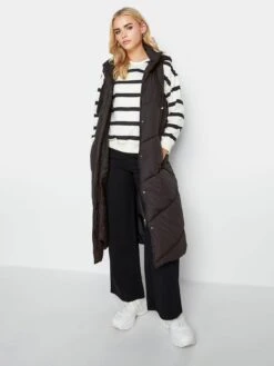 PixieGirl Petite Chevron Padded Gilet - Black -RIVE IS Clothing Shop VQL92 SQ3 0000000004 BLACK MDo