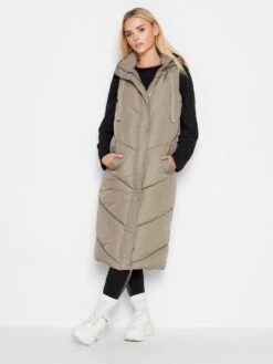 PixieGirl Petite Chevron Padded Gilet - Brown -RIVE IS Clothing Shop VQL93 SQ3 0000000143 BROWN MDo