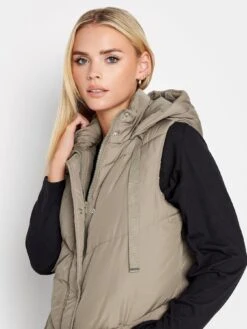 PixieGirl Petite Chevron Padded Gilet - Brown -RIVE IS Clothing Shop VQL93 SQ4 0000000143 BROWN MDd