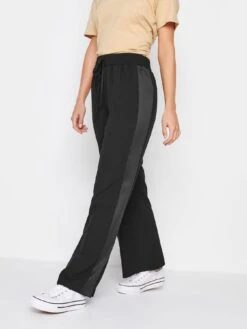 PixieGirl Petite Wide Leg Tux Trouser - Black