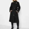 PixieGirl Petite Black Wrap Belted Coat -RIVE IS Clothing Shop VQL9A SQ1 0000000004 BLACK MDf