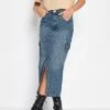 PixieGirl Petite Denim Utility Midi Skirt