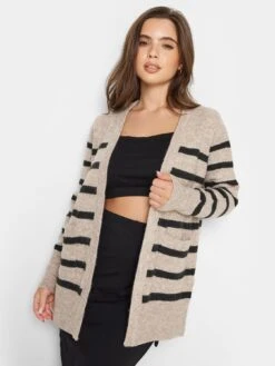 PixieGirl Petite Stripe Midi Cardigan