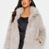 PixieGirl Petite Long Faux Fur Jacket - Natural -RIVE IS Clothing Shop VQLA3 SQ1 0000000003 NATURAL MDf