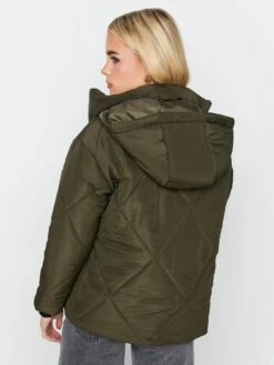 PixieGirl Petite Diamond Quilt Hooded Jacket - Green -RIVE IS Clothing Shop VQLA5 SQ2 0000000047 GREEN MDb
