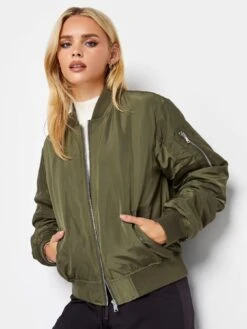 PixieGirl Petite Bomber Jacket - Green