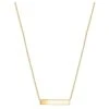 The Love Silver Collection Sterling Silver Yellow Gold Plated Horizontal-Bar Necklace -RIVE IS Clothing Shop VQOBD SQ1 0000000036 GOLD SLf