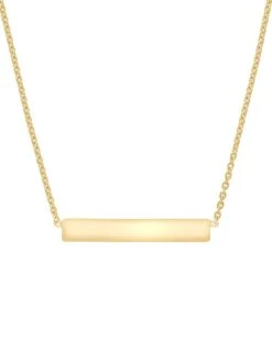 The Love Silver Collection Sterling Silver Yellow Gold Plated Horizontal-Bar Necklace -RIVE IS Clothing Shop VQOBD SQ3 0000000036 GOLD SLd