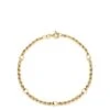 Love GOLD 9ct Yellow Gold Hollow Rope-and-Ball Chain Bracelet -RIVE IS Clothing Shop VQOCR SQ1 0000000036 GOLD SLf