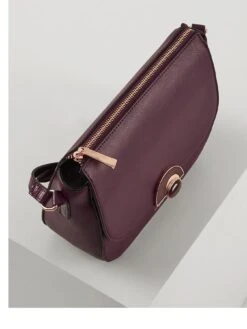 Luella Grey Clarissa Saddle Crossbody - Damson -RIVE IS Clothing Shop VQYI0 SQ3 0000000017 RED SLa