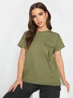 PixieGirl Petite Utility Pocket Tee - Green