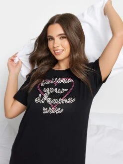 PixieGirl Petite Follow Your Dreams Sleeptee - Black -RIVE IS Clothing Shop VR0DS SQ4 0000000004 BLACK MDd