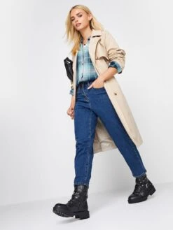 PixieGirl Petite Check Boyfriend Shirt - Blue -RIVE IS Clothing Shop VR0DZ SQ3 0000000020 BLUE MDo