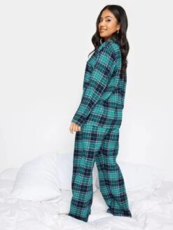 PixieGirl Petite Turq Woven Check Pj Set -RIVE IS Clothing Shop VR0EI SQ2 0000000020 BLUE MDb