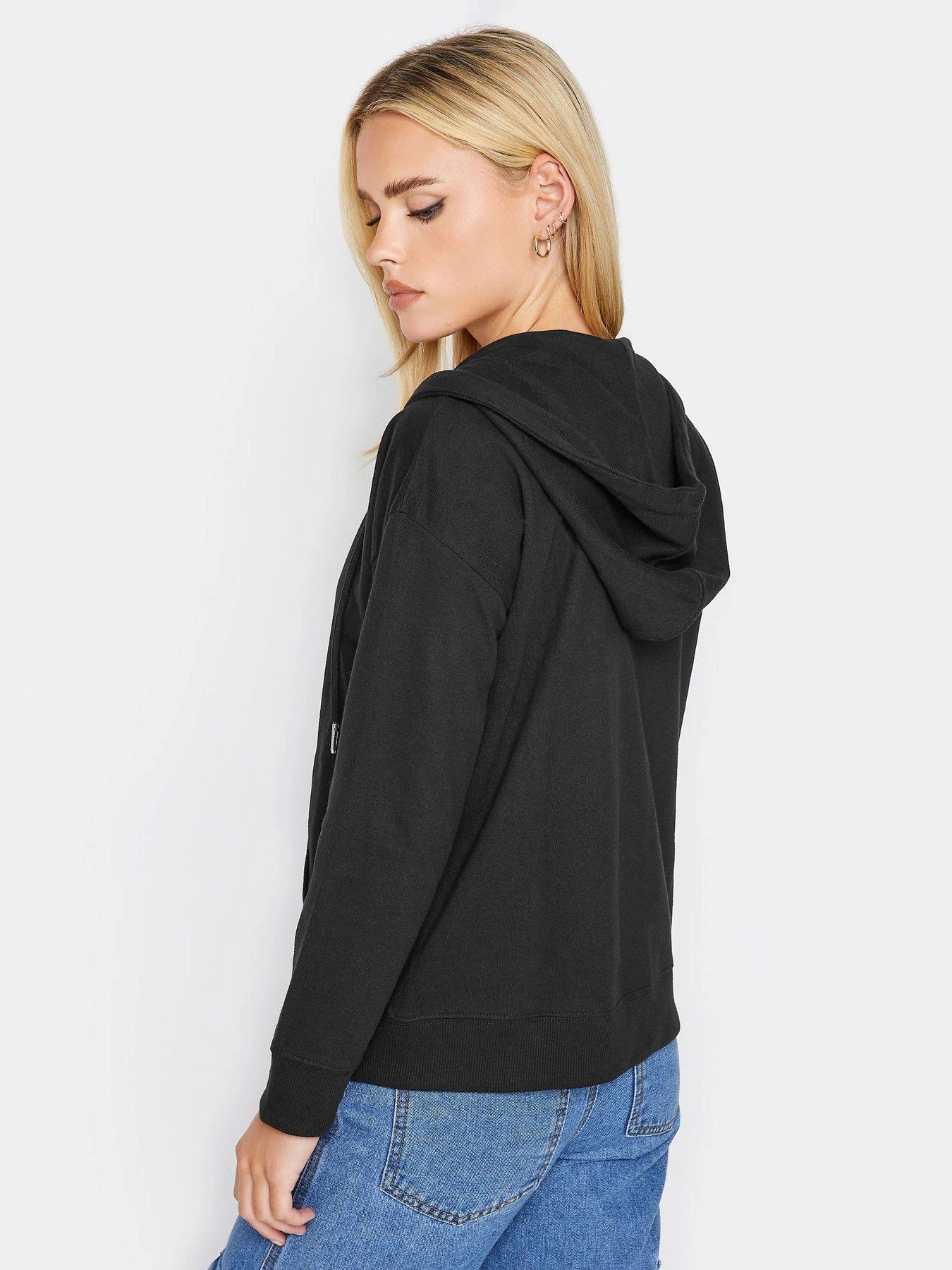 PixieGirl Petite Zip Thru Hoody - Black 4 PixieGirl Petite Zip Thru Hoody - Black - Image 2