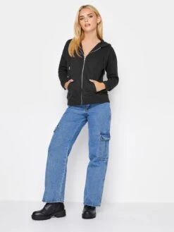 PixieGirl Petite Zip Thru Hoody - Black 8 PixieGirl Petite Zip Thru Hoody - Black -RIVE IS Clothing Shop VR0EN SQ3 0000000004 BLACK MDo