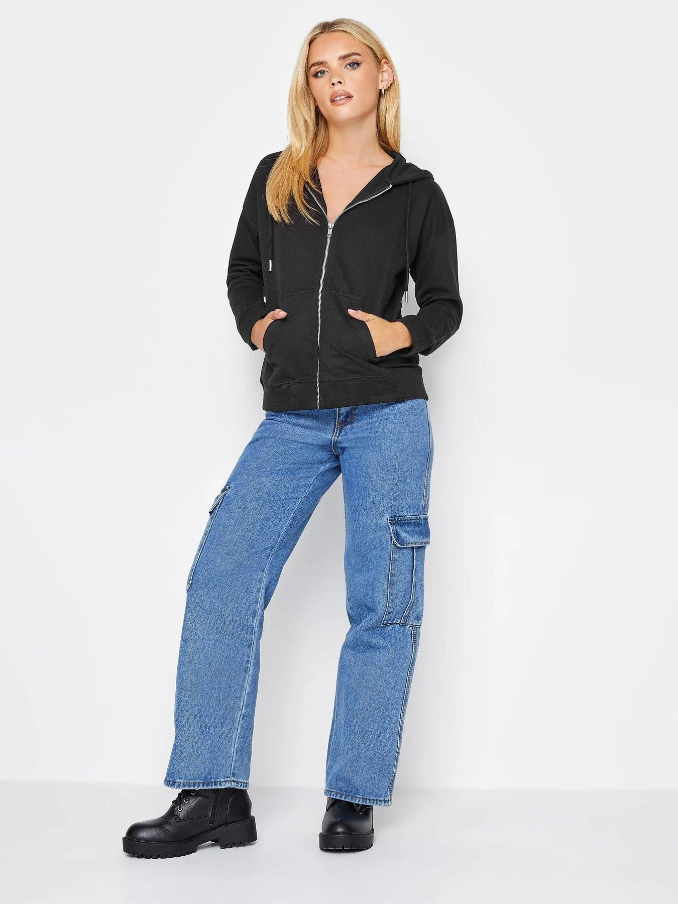 PixieGirl Petite Zip Thru Hoody - Black 5 PixieGirl Petite Zip Thru Hoody - Black - Image 3