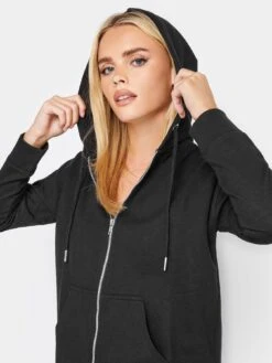 PixieGirl Petite Zip Thru Hoody - Black 9 PixieGirl Petite Zip Thru Hoody - Black -RIVE IS Clothing Shop VR0EN SQ4 0000000004 BLACK MDd