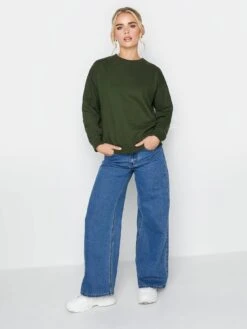 PixieGirl Petite Crew Neck Sweatshirt - Green -RIVE IS Clothing Shop VR0EP SQ3 0000000047 GREEN MDo