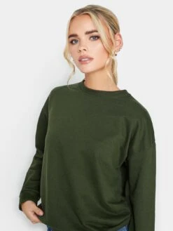 PixieGirl Petite Crew Neck Sweatshirt - Green -RIVE IS Clothing Shop VR0EP SQ4 0000000047 GREEN MDd