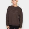 PixieGirl Petite Choc Embroidered Sweatshirt - Brown -RIVE IS Clothing Shop VR0EQ SQ1 0000000143 BROWN MDf