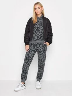 PixieGirl Petite Leopard Print Jogger - Grey -RIVE IS Clothing Shop VR0F1 SQ3 0000000005 GREY MDo