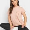PixieGirl Petite Pink Utility Pocket Tee - Pink