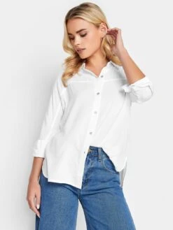 PixieGirl Petite Viscose Shirt - White