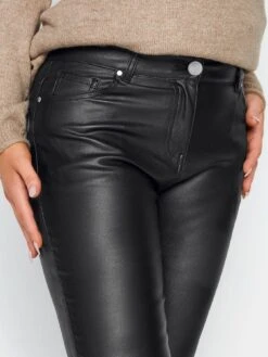 M&Co Petite Petite Coated Slim Leg Jean - Black -RIVE IS Clothing Shop VR0JJ SQ4 0000000004 BLACK MDd