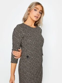 M&Co Petite Neutral Animal Dress - Print  -RIVE IS Clothing Shop VR0JT SQ4 0000000270 PRINT MDd