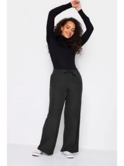 M&Co Petite Petite Black Crepe Wide Leg Trs -RIVE IS Clothing Shop VR0KF SQ3 0000000004 BLACK MDo