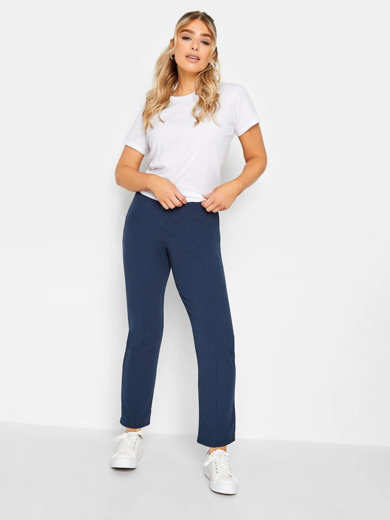 M&Co Petite Petite Stretch Tapered Trousers 4 M&Co Petite Petite Stretch Tapered Trousers - Image 2
