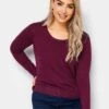M&Co Petite Crew Neck Jumper - Purple