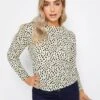 M&Co Petite Petite Mini Dalmation Jumper Stone